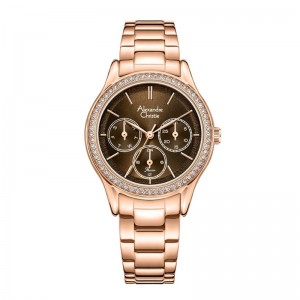 Alexandre Christie AC 2A96 Rosegold Brown BFBRGDB